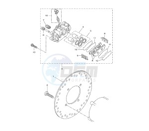 VP X-CITY 250 drawing REAR BRAKE CALIPER