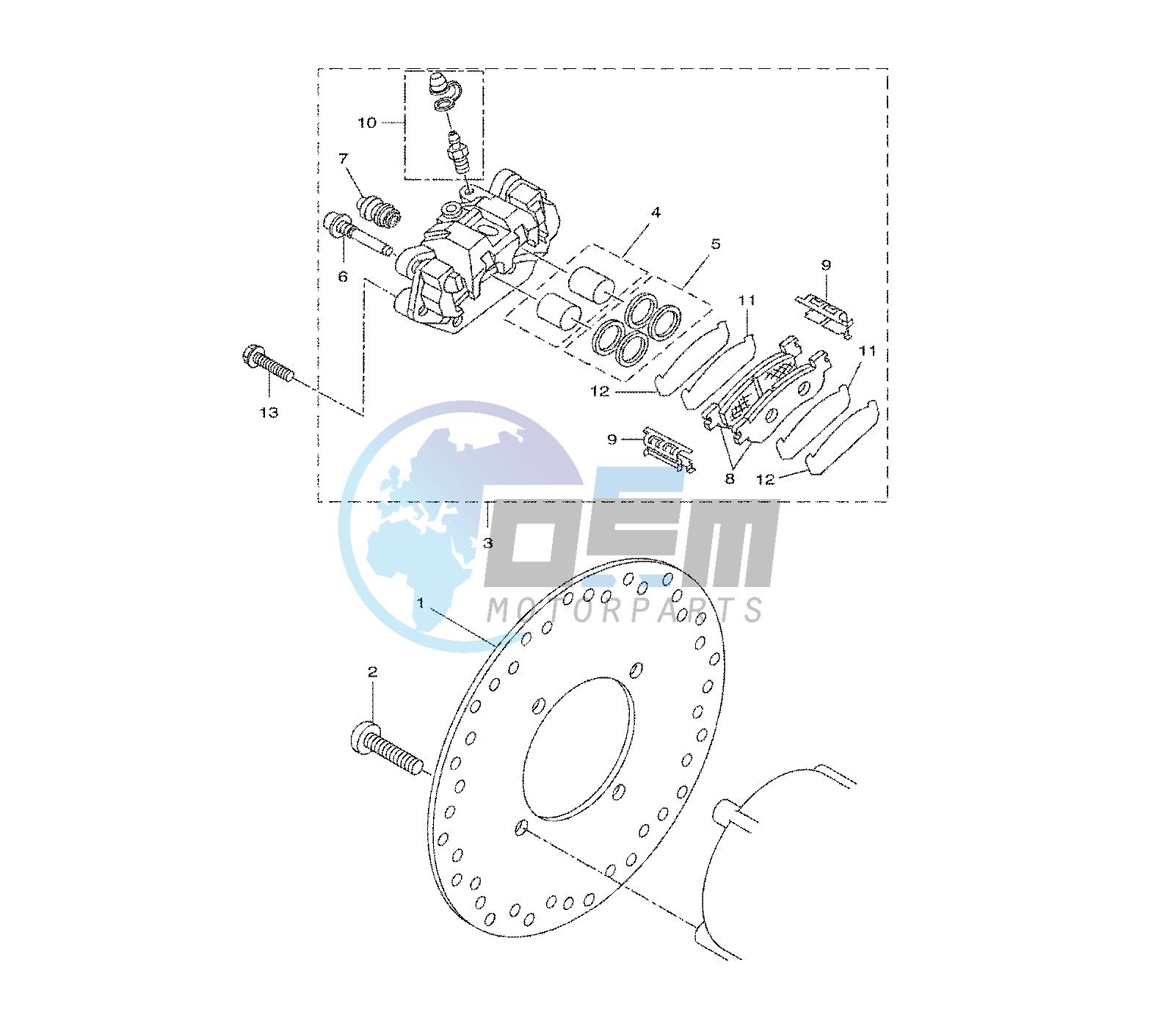 REAR BRAKE CALIPER