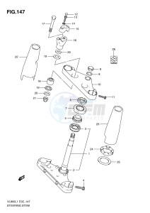 VL800 (E2) VOLUSIA drawing STEERING STEM (VL800CUEL1 E19)