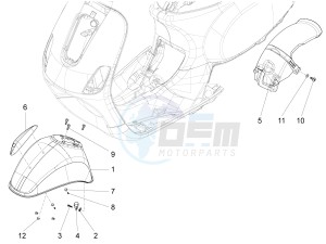 LX 125 4T 3V IE NOABS E3 (APAC) drawing Wheel housing - Mudguard