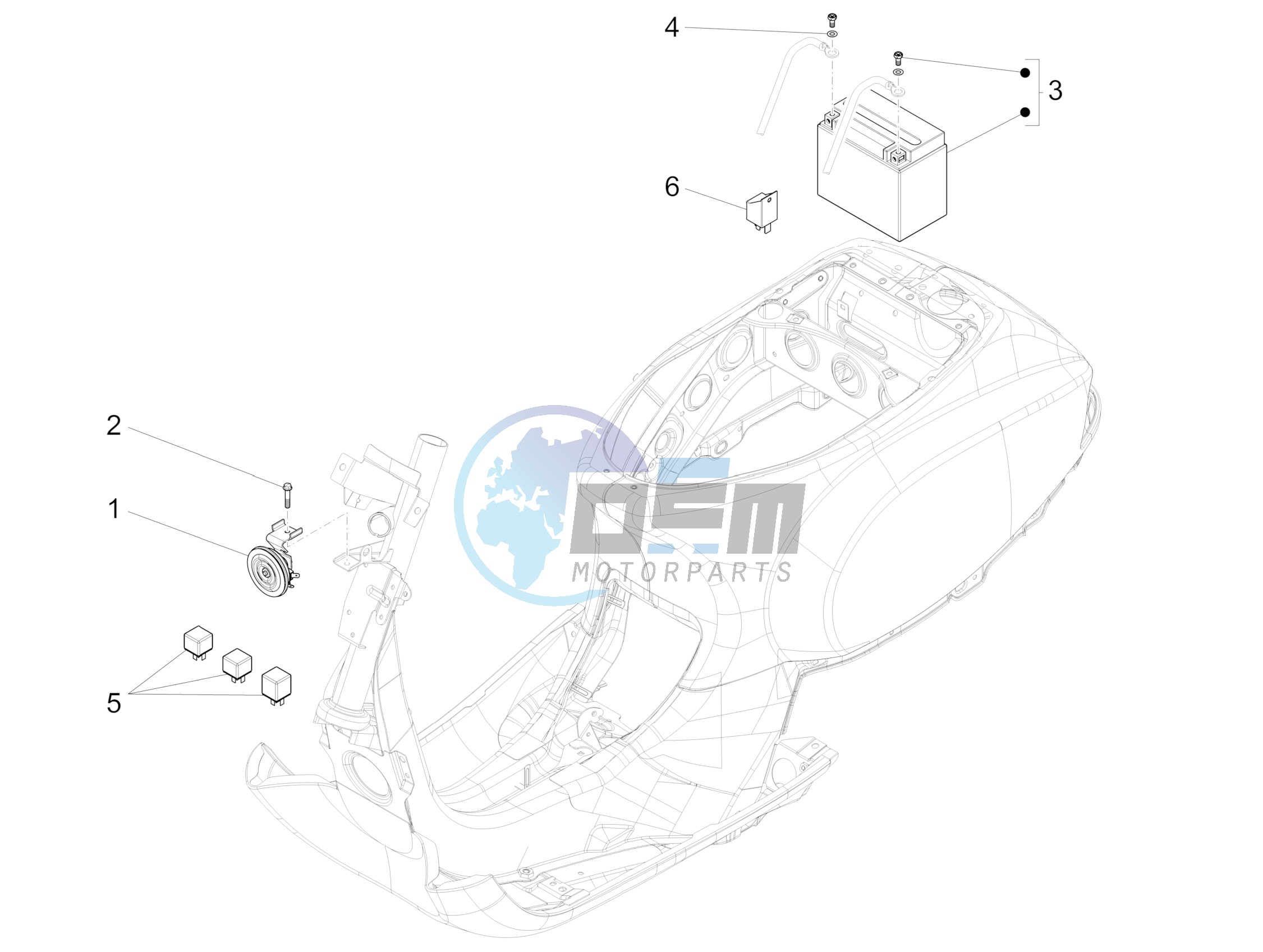 Remote control switches - Battery - Horn