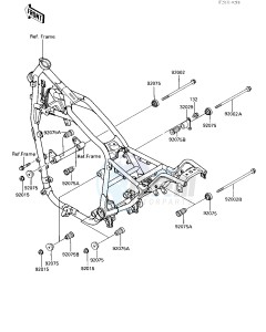 VN 750 A [VULCAN 750] (A2-A5) [VULCAN 750] drawing FRAME FITTINGS