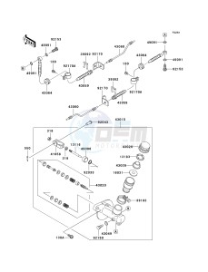 KAF 620 K [MULE 3010 TRANS4X4 HARDWOODS GREEN HD] (K6F-K8F) K8F drawing MASTER CYLINDER