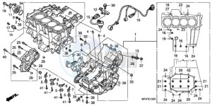 CB1000RA9 France - (F / ABS CMF) drawing CRANKCASE