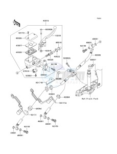 VN 1600 D [VULCAN 1600 NOMAD] (D6F-D8FA) D6F drawing FRONT MASTER CYLINDER