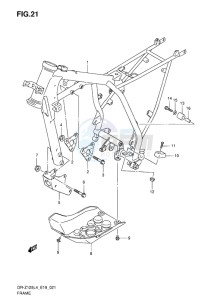 DR-Z125 EU drawing FRAME