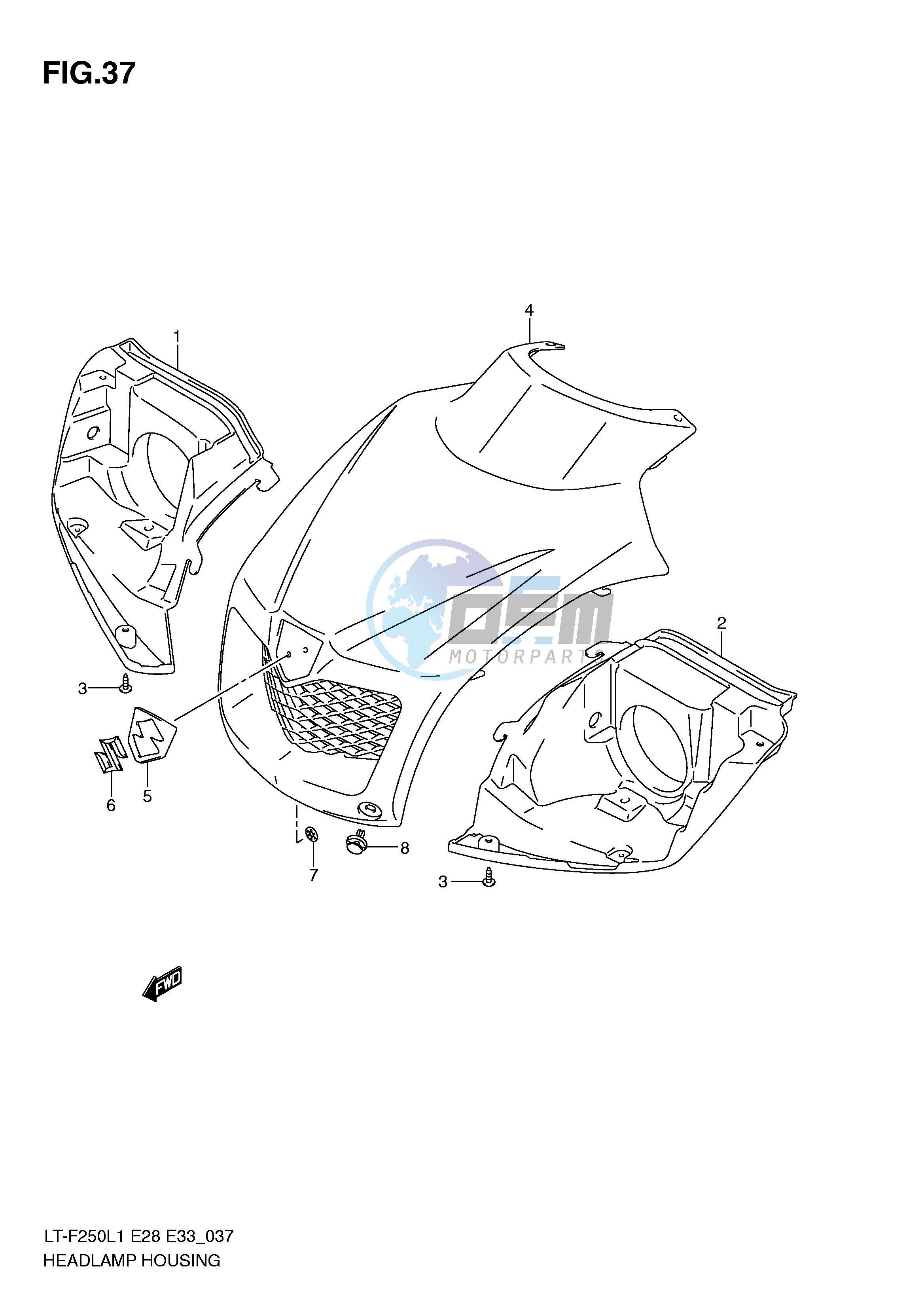 HEADLAMP HOUSING