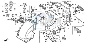 GL1500A GOLDWING ASPENCADE drawing REAR FENDER