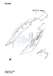 GS500 (P19) drawing FRAME COVER (GS500K6 UK6)