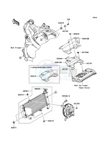 VERSYS KLE650CEF XX (EU ME A(FRICA) drawing Radiator