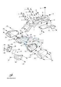 MTM690-U MTM-690-U XSR700 (B342 B342) drawing SIDE COVER