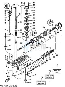 60FE-60FET drawing LOWER-CASING-x-DRIVE-1