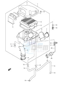 DL650 (E2) V-Strom drawing AIR CLEANER