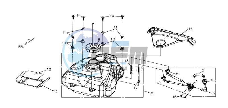 FUEL TANK - FUEL CUT