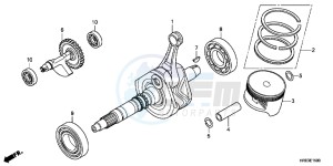 TRX500FMD TRX500FM Europe Direct - (ED) drawing CRANK SHAFT/ PI STON