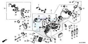 CB650FE CB650F 2ED - (2ED) drawing WIRE HARNESS