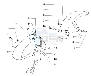 Skipper 125-150cc drawing Mudguards