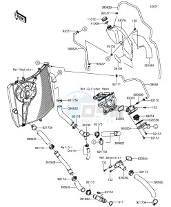 NINJA ZX-10R ABS ZX1000SGFB XX (EU ME A(FRICA) drawing Water Pipe