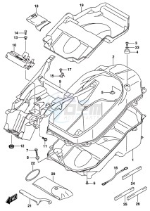 AN650 BURGMAN drawing HELMET BOX