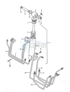 DT 75 drawing Tilt Cylinder (1988 to 1994)