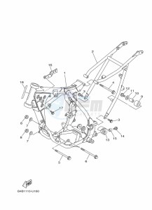 YZ85LW YZ85 (B0G7) drawing FRAME