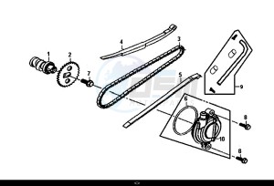 ORBIT II 50 (25 KM/H) (AE05W8-NL) (L8-M0) drawing CAM SHAFT-CYL. HEAD L. SIDE COVER