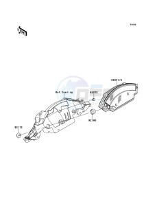 NINJA_ZX-10R ZX1000JEF FR XX (EU ME A(FRICA) drawing Meter(s)