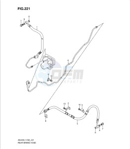 AN400Z drawing REAR BRAKE HOSE (AN400ZAL1 E51)