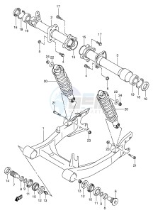 LT-F500F (P24) drawing REAR SWINGINGARM