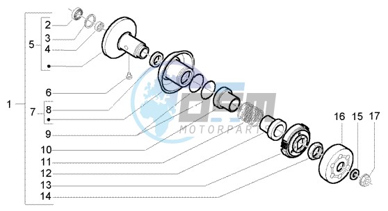 Driven pulley