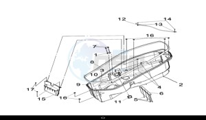 JOYMAX Z 300I ABS (LW30W1-EU) (L9) drawing LUGGAGE BOX ASSY