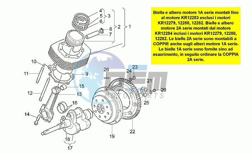 Drive shaft - cylinder - piston