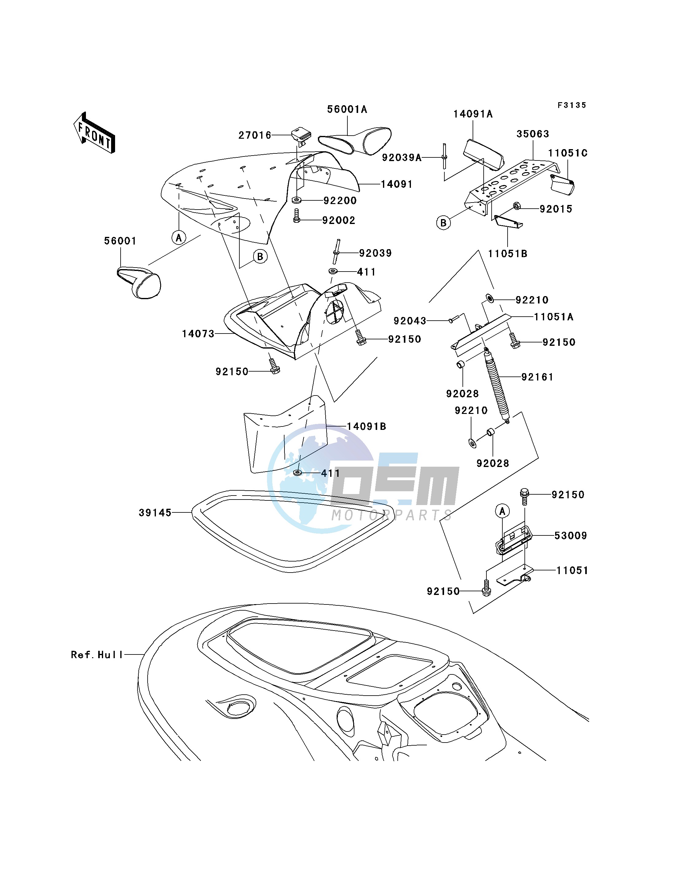 HULL FRONT FITTINGS