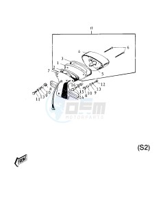 S2 A [MACH II] (-A) 350 [MACH II] drawing TAILLIGHT -- S2- -