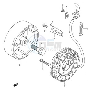 GS500E (E28) drawing GENERATOR