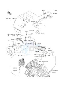 KAF 400 B [MULE 600] (B6F-B9F) B6F drawing FUEL PUMP