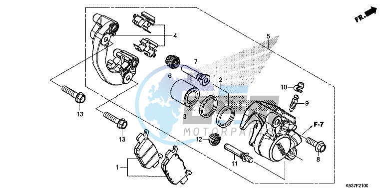 REAR BRAKE CALIPER