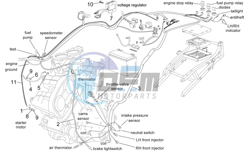 Central electrical system