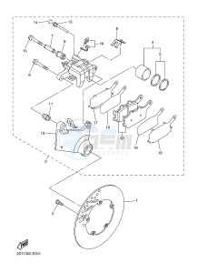 FZ1-S FZ1 FAZER 1000 (1CAM) drawing REAR BRAKE CALIPER