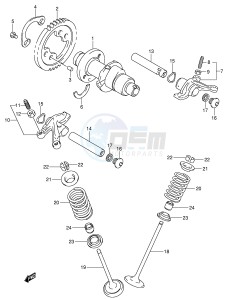 LT-A500F (P24) drawing CAM SHAFT VALVE