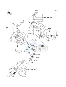 KAF 950 D [MULE 3010 DIESEL 4X4] (D8F) D8F drawing GEAR CHANGE MECHANISM