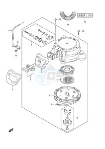 DF 9.9A drawing Recoil Starter