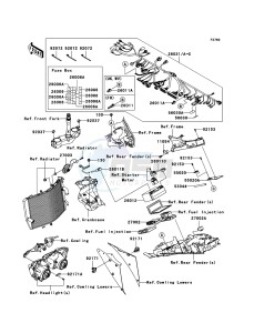 NINJA ZX-10R ZX1000D6F FR GB XX (EU ME A(FRICA) drawing Chassis Electrical Equipment