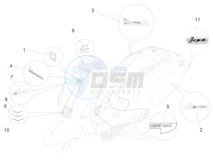 Sprint iGet 125 4T 3V ie ABS (APAC) drawing Plates - Emblems