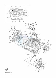 MT-03 MTN320-A (BEV8) drawing CRANKCASE COVER 1