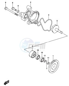 GSX-R125 drawing WATER PUMP