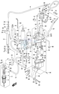 DF 250AP drawing Fuel Pump/Fuel Vapor Separator