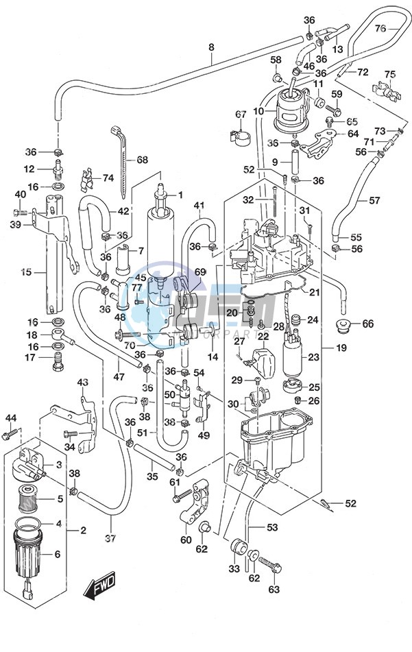 Fuel Pump/Fuel Vapor Separator