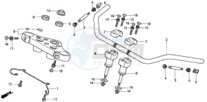 VT750C3 drawing HANDLE PIPE/TOP BRIDGE