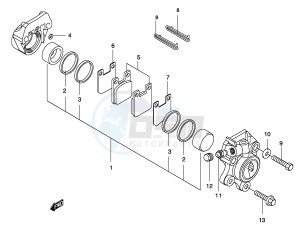 AY50 (P19) katana drawing FRONT CALIPER (AJP)